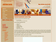 Tablet Screenshot of apartmentrental.lv